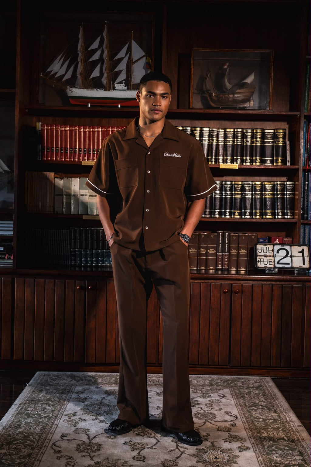 SET COMPLETO PERSA CAFE: SHIRT + TROUSERS - RESILIENCIA (EXCLUSIVE SET)