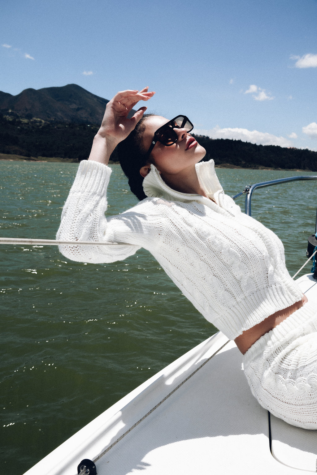 Ivory Knit Set (Chaqueta + Pantaloneta)