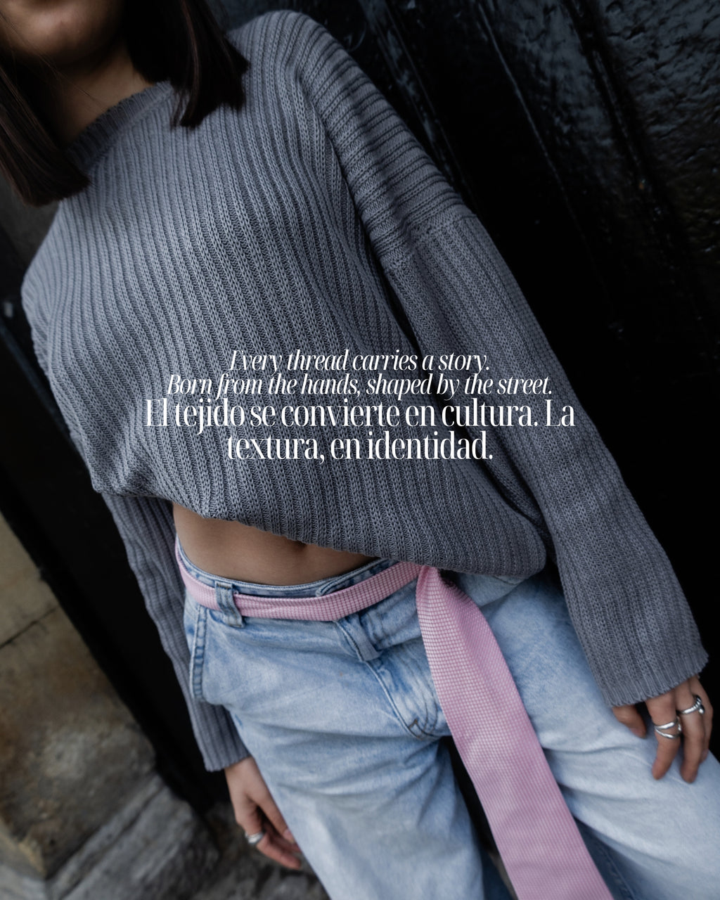 SWEATER BASIC GRIS - The Woven Culture