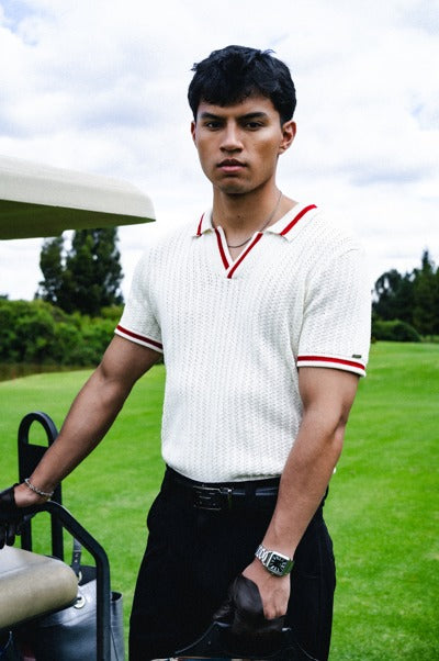 POLO PREMIUM MARFIL DE PUNTO - RESILIENCIA