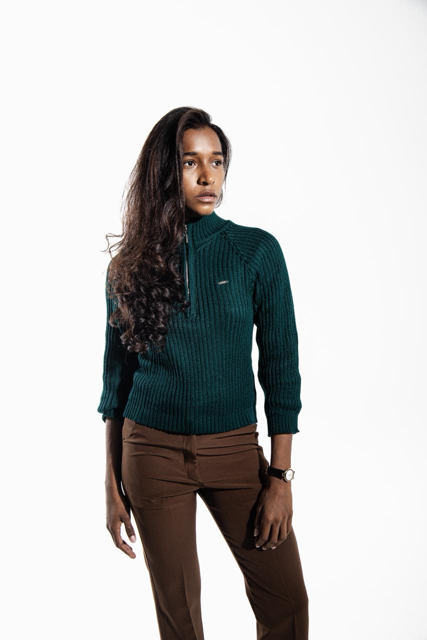 Knit Sweater Green