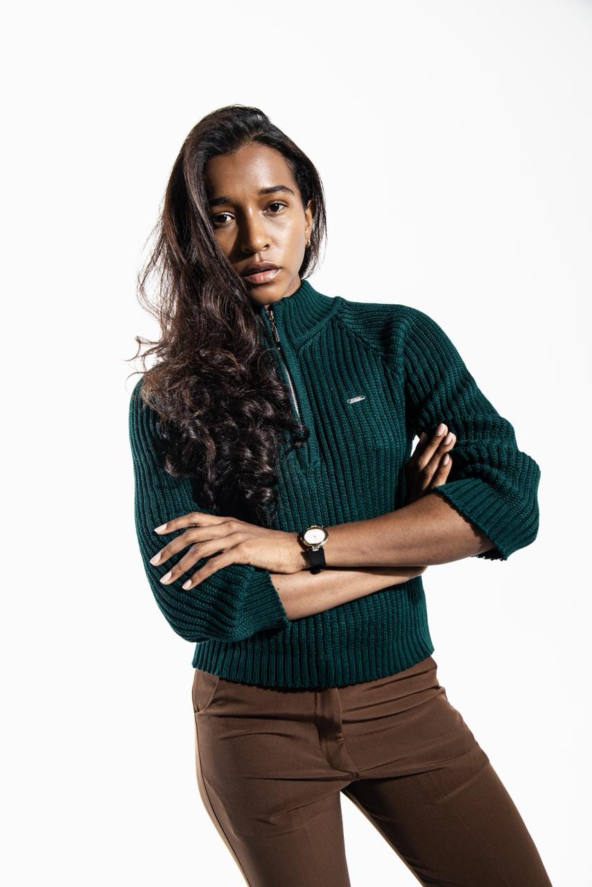 Knit Sweater Green