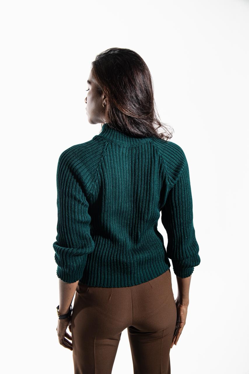 Knit Sweater Green