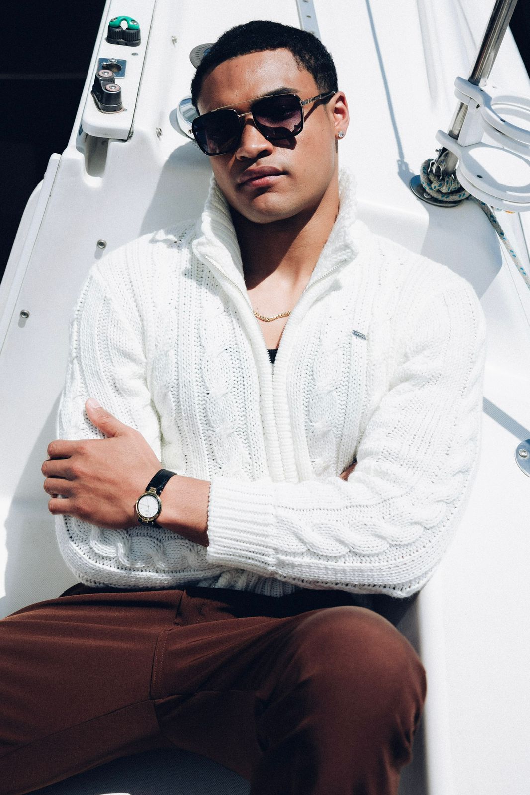 Iconic Jacket Marfil Hombre