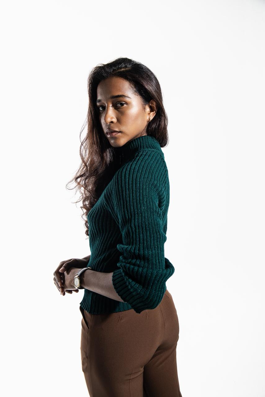 Knit Sweater Green